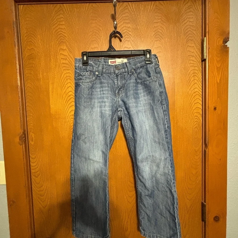 Levi's Slim Strait Blue Denim Jeans Classic Style